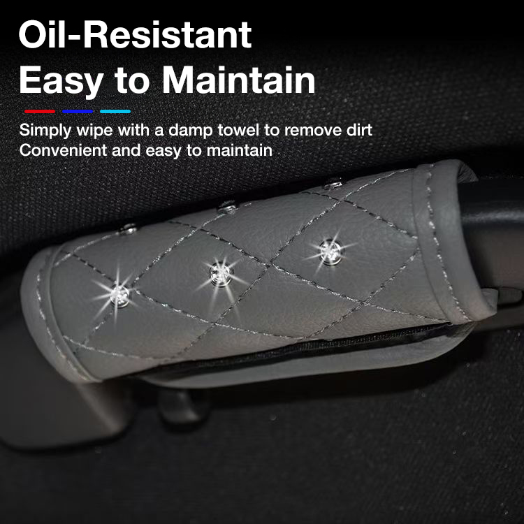 Car door handle protection sleeve, roof handrail, interior handle cover, multi-color decorative protective car seat cover gloves.
