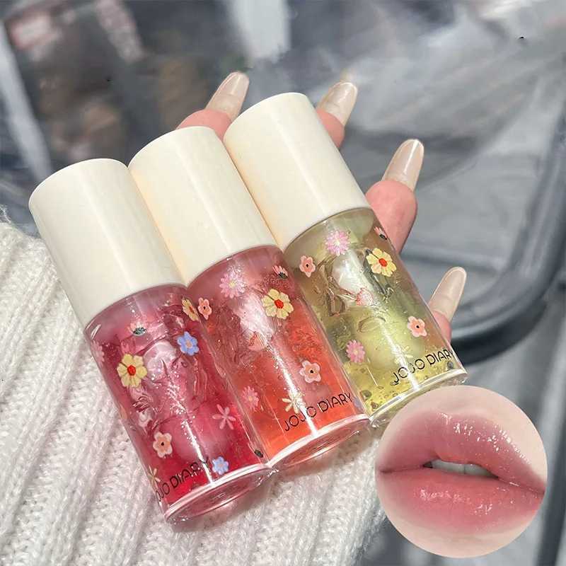 Jiujiu Diary Crystal Jelly Lip Oil Deeply Hydrating Lip Balm Moisturizes and Fades Lip Lines Ideal Lip Base for a SmoothXJ250807