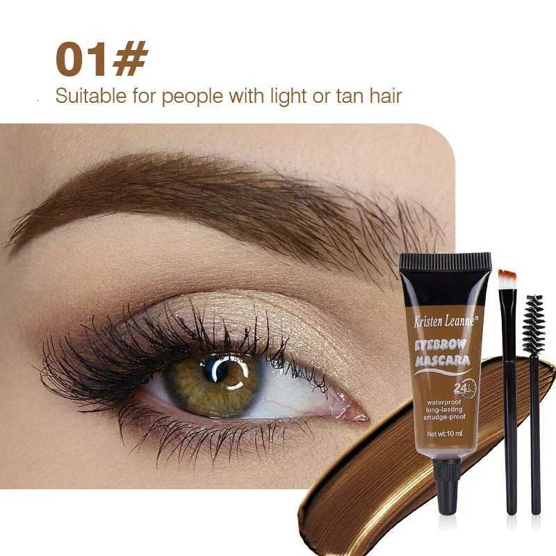 100% Waterproof Quick-drying Natural Stain Coloring Liquid Eyebrows Enhancers 3D Wild Brow Setting Gel W250807