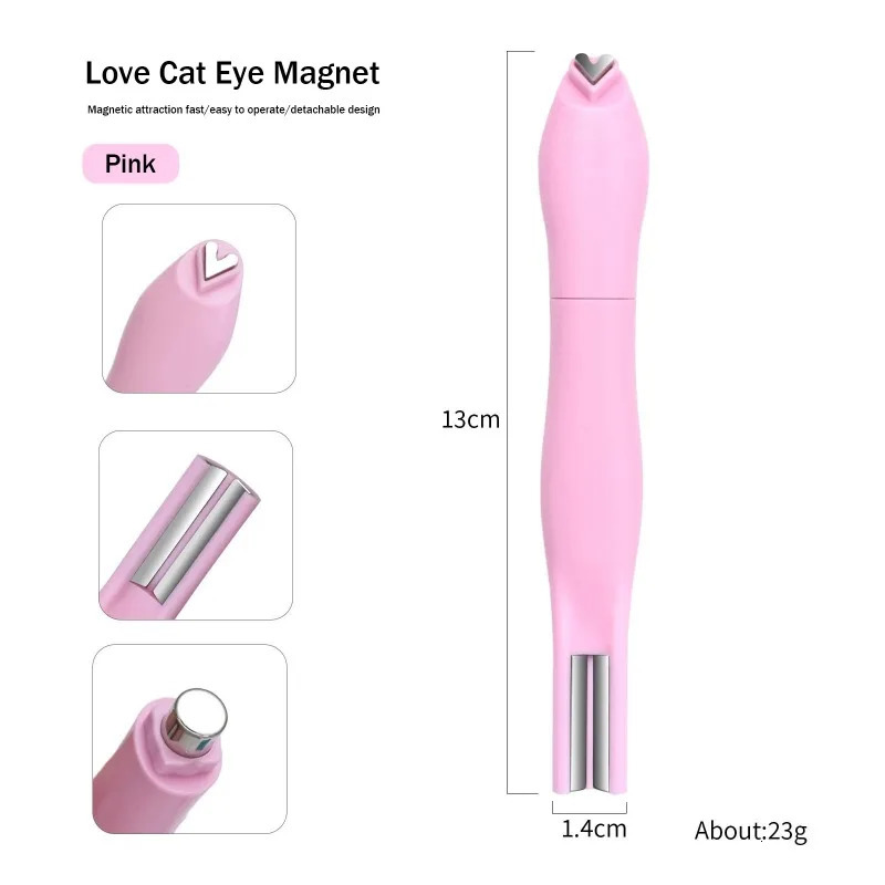 3D Love Heart Nail Magnet 3in1 Cat Eye Magnetic Rod Moon Snake Pattern French Nail UV Attraction Magnetic Stick for Manicure 250805