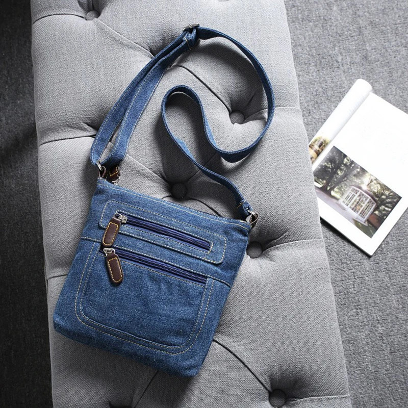 Fashion Shoulder Bags For Women Vintage Denim Crossbody Bag Female Small Messenger Bags Casual Handbags Purse 250805