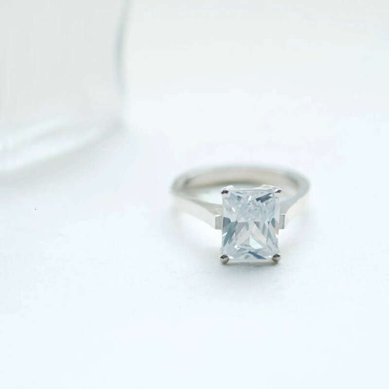 Dainty Moissanite Sterling Sier Women Stackable Ring Handmade Wedding Solitaire Jewelry for Her Wholesale Price