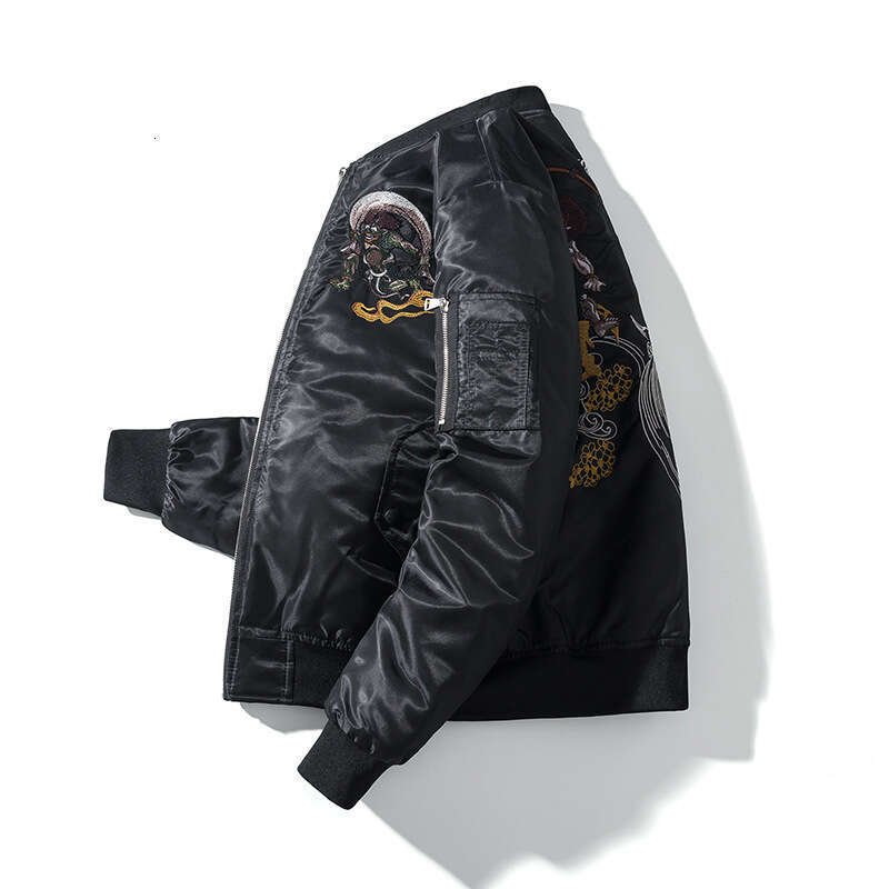 Purchase By Size Chart Autumn Thin Men's Embroidered Trendy Loose Baseball Handsome Couple Thick Cotton Jacket