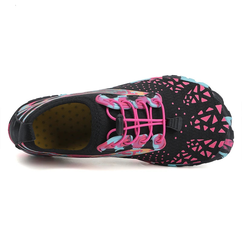 Qiuck Drying Aqua Shoes Womens Water Shoes Swimming Barefoot Five Fingers Aqua Shoes Colorful Beach Seaside Light Sneakers 250730
