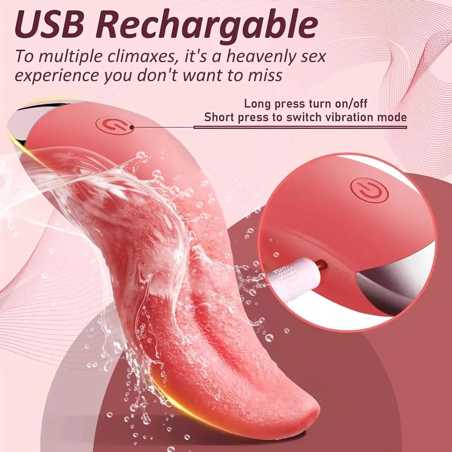 New Licking Vibrator For Women Clitoris Stimulation Blowjob Female Orgasm For Adult Sex Toys For Women W250807