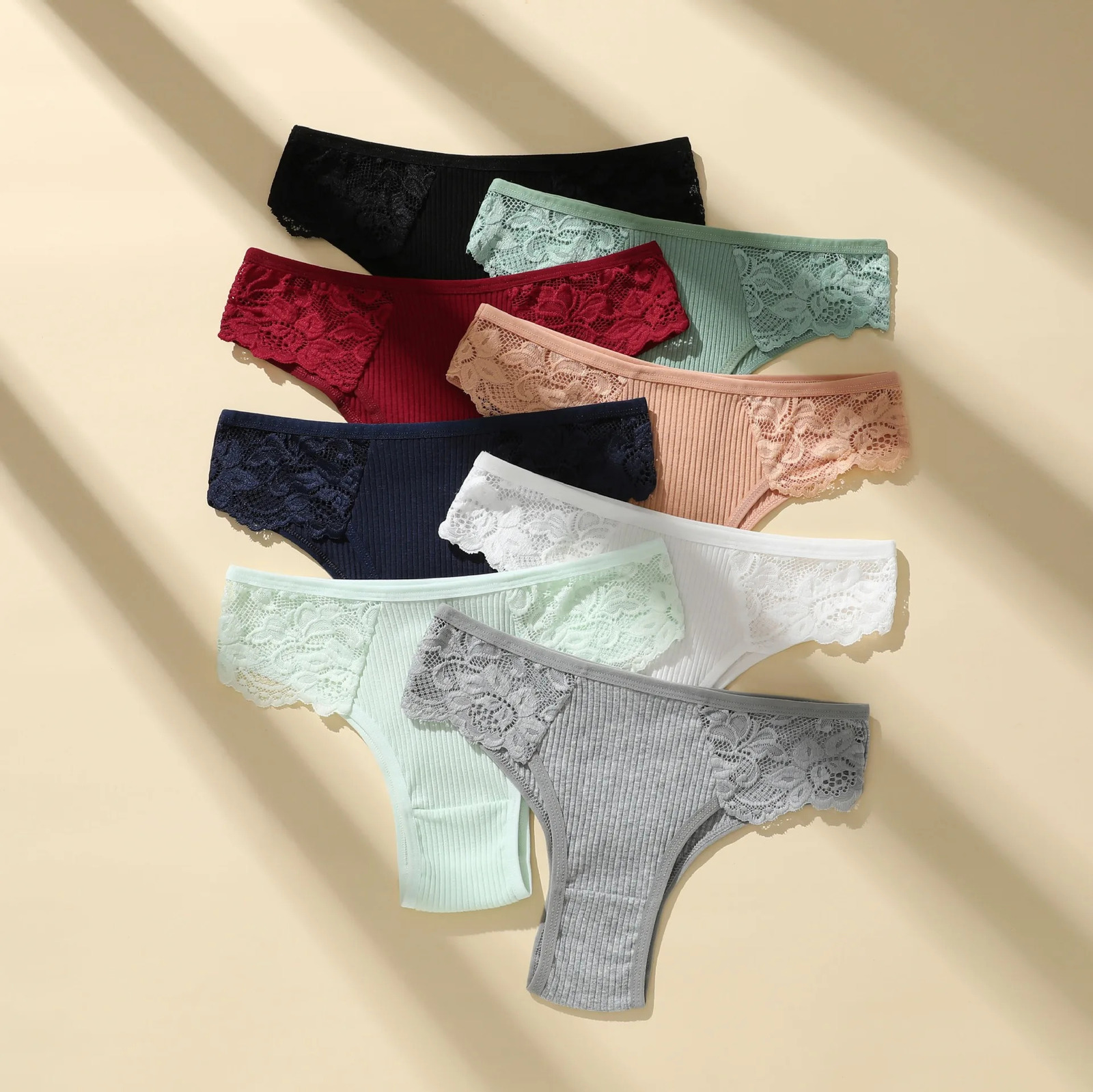 5PcsSet Cotton Pantie Low Waist Briefs Seamless Underwear Female Underpants Comfort Sexy Lingerie Panty 250807