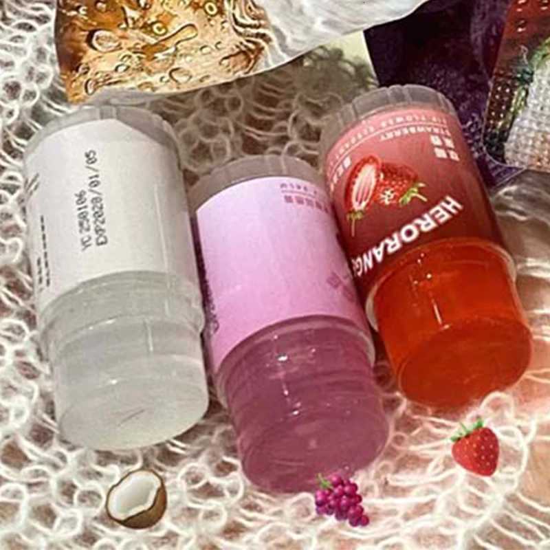 Peach Fruit Lip Balm Mini Portable Hydrating Coconut Grape Lip Care Moisturizing Cream Anti-Drying Nourish Jelly Lipstick PrimerXJ250807