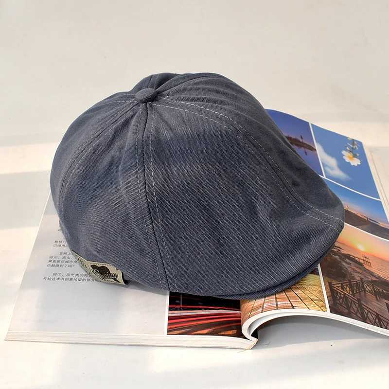 New Retro Newsboy Cs Men Hats Berets British Wearing Style Ivy C Classic Woman Vintage Cotton Beret Hip Hop Berets Caps XJ250807