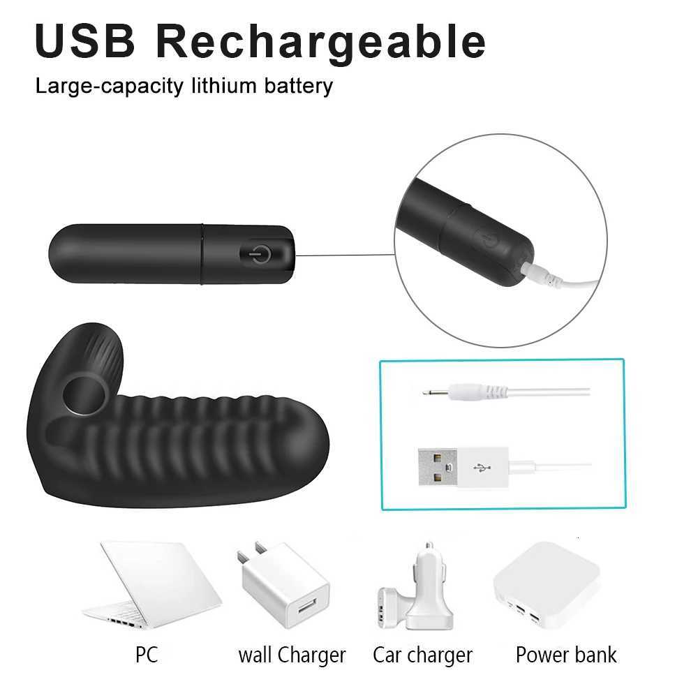 inger Sleeve Vibrator G Spot Orgasm Massage Clit Stimulator Female Masturbator Vibrator Lesbian Sex Toys For Women Adult Product W250807