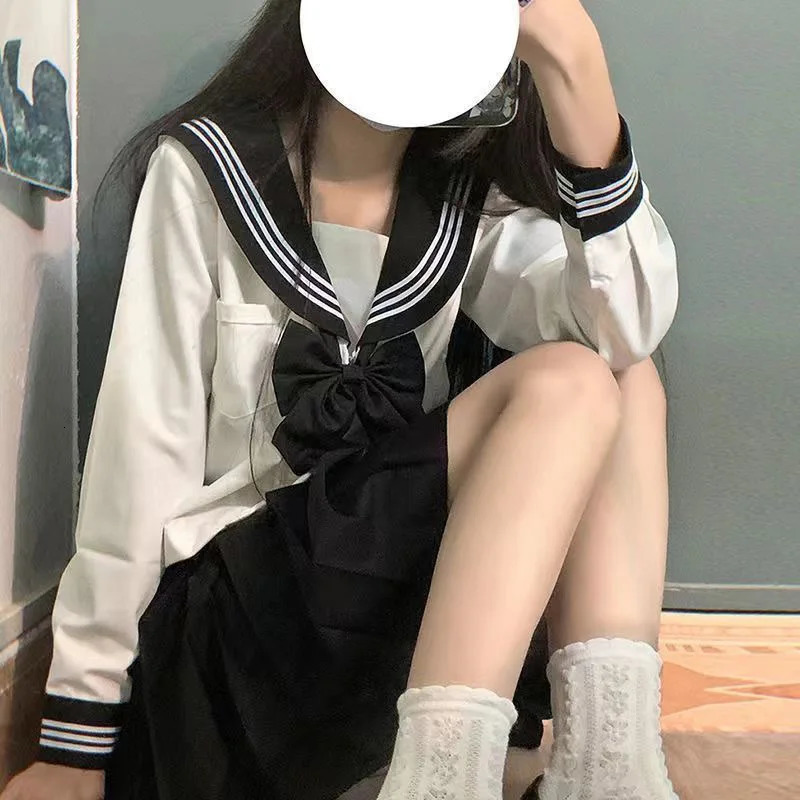 JK Korean uniform suit Japanese student pleated skirt college style school outfit Sailor cosplay 250729