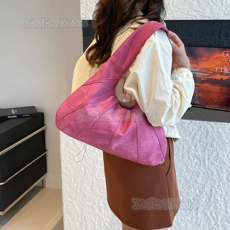 2025 Summer New Fashion Solid Color Casual Stylish Simple Commuter Large Capacity Shoulder Bag Tote Bag Underarm Bag H250806