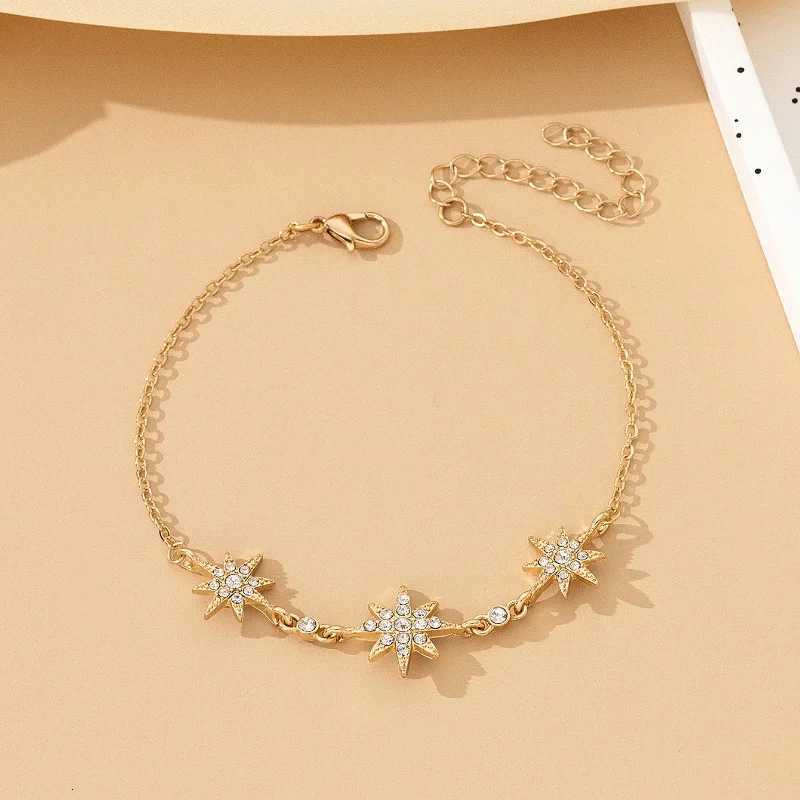 Summer Bohemia Star Pendant Anklet For Women Girls Ankle Leg Chain Beach Party Travel Foot Jewelry Y250805