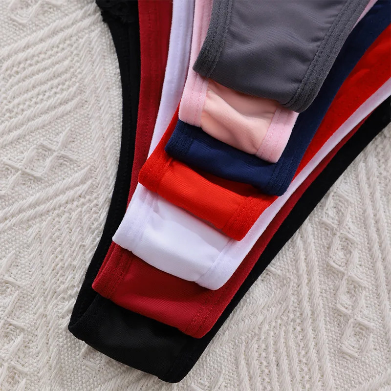 Sexy Sheer Lace MidRise Womens Thong Panties Nylon Knit Underwear Lingerie Intimates for Ladies | Comfortable Hollow n 250807