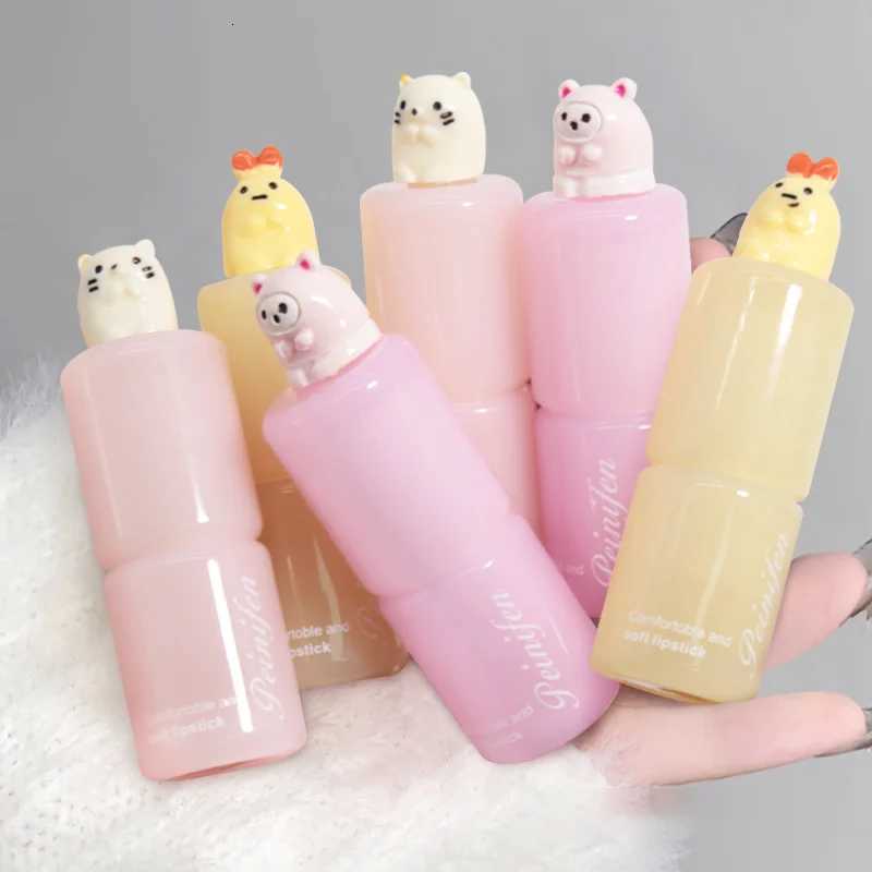 Three Color Cartoon Cat And Dog Cute Lip Balm Warm And Transparent Lip Care Lip BalmXJ250807