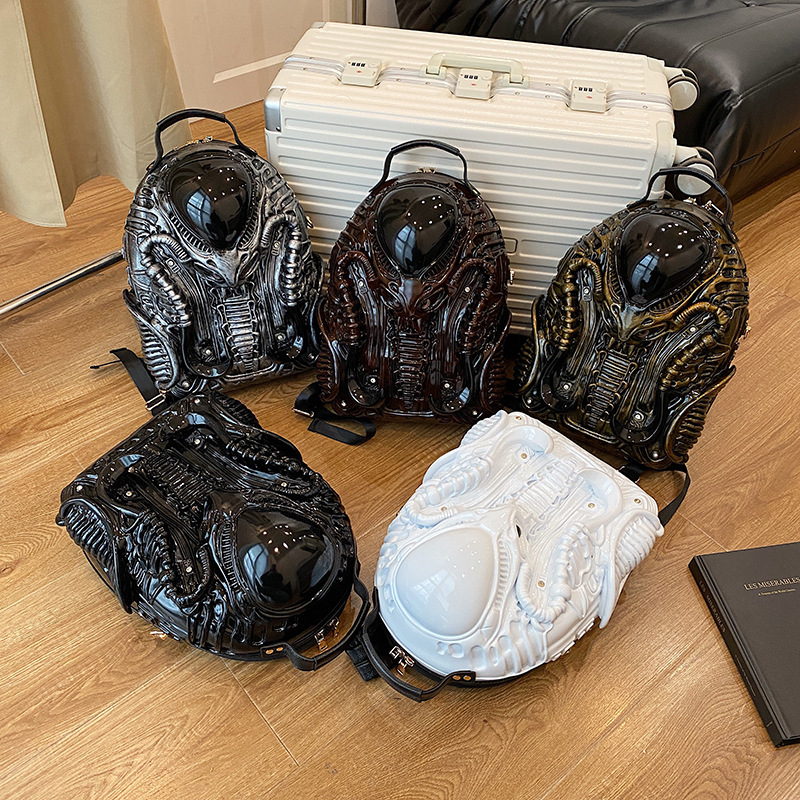 Free shipping designer Unique Niche Bag for Women Y2K Unique Shaped Backpack Personality Street Punk Style Unisex Commuter Bag