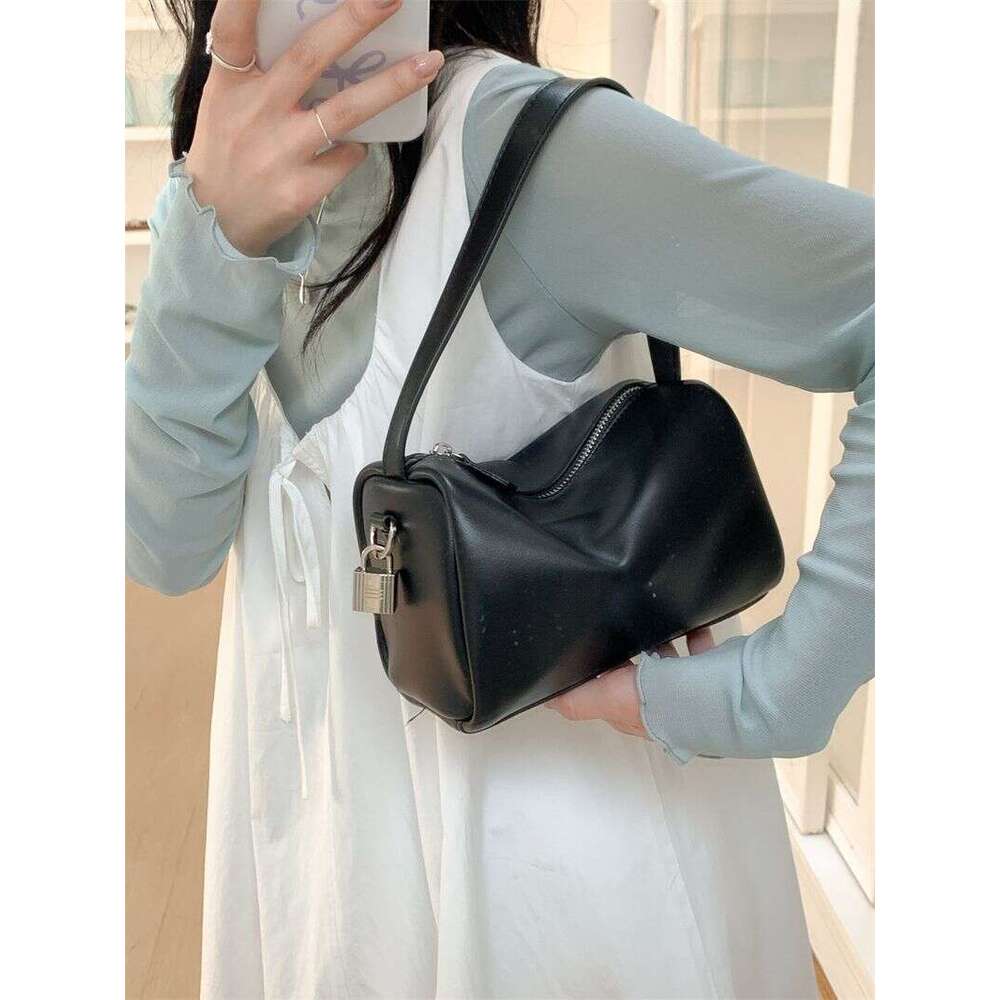 Handheld Pillow Niche 2025 New Shoulder Small Square Bag PU Soft Leather Ladies Handbag