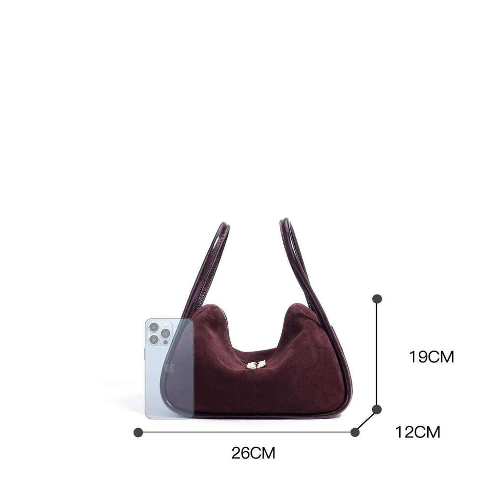 New Casual Fashion Frosted Leather Bag Suede Cowhide Women's Handbag Ladies Crossbody Shoulder Bags Underarm Handbags For Women 20250805