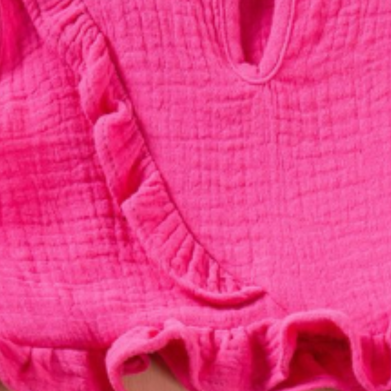 Summer girls' sleeveless lace straight-leg pants two-piece set cotton double gauze children's set skin-friendly fabric sweat-absorbingable c