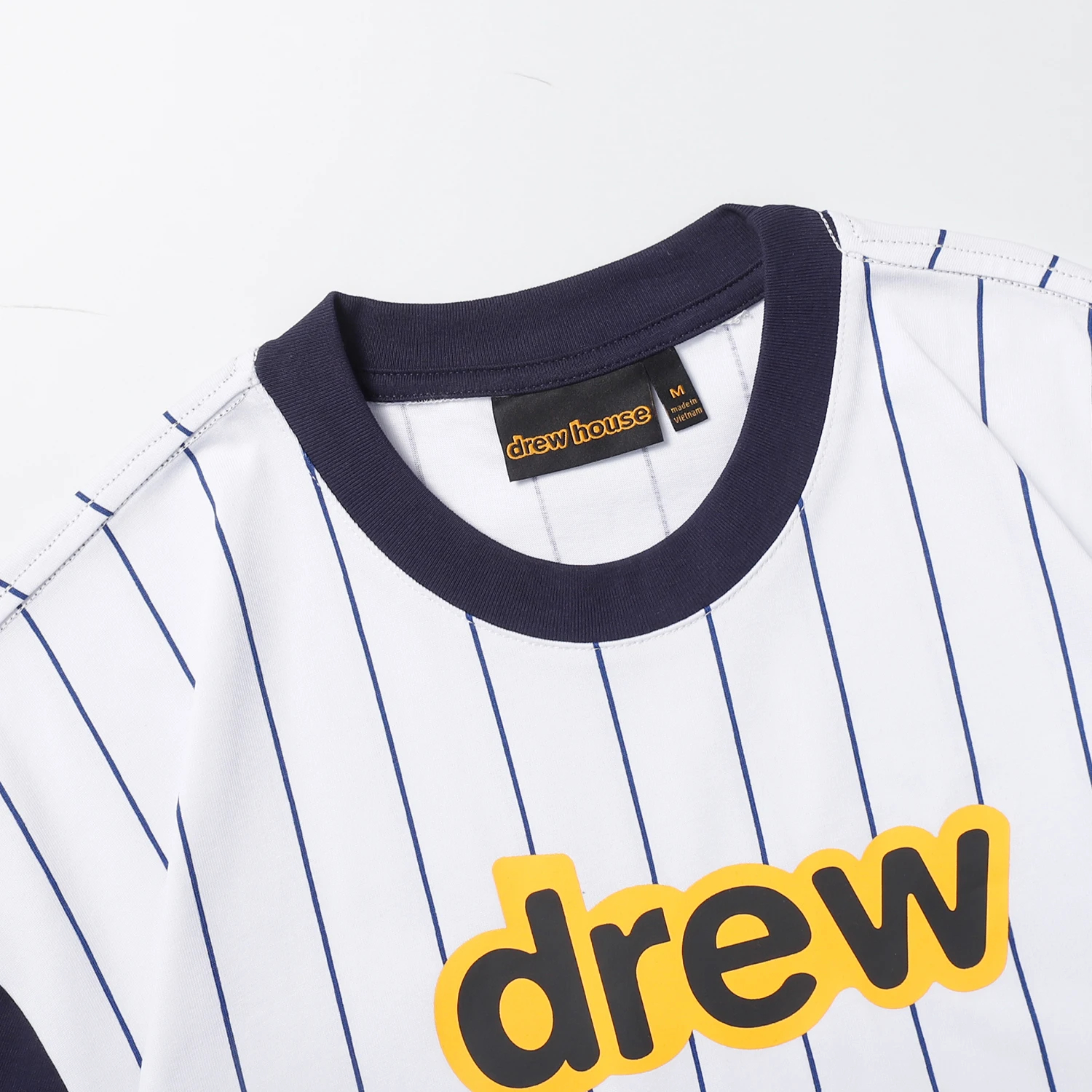 DREW HOUSE Designer luxury Hot Sale Mens Clothing Printing logo Stripes T shirt men's and women's printed loose short sleeve T-shirt