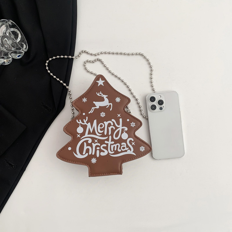 Free shipping designer Unique Design Chain Crossbody Bag for Women New Personalized Christmas Tree Bag Ins Trend Versatile Shoulder Bag
