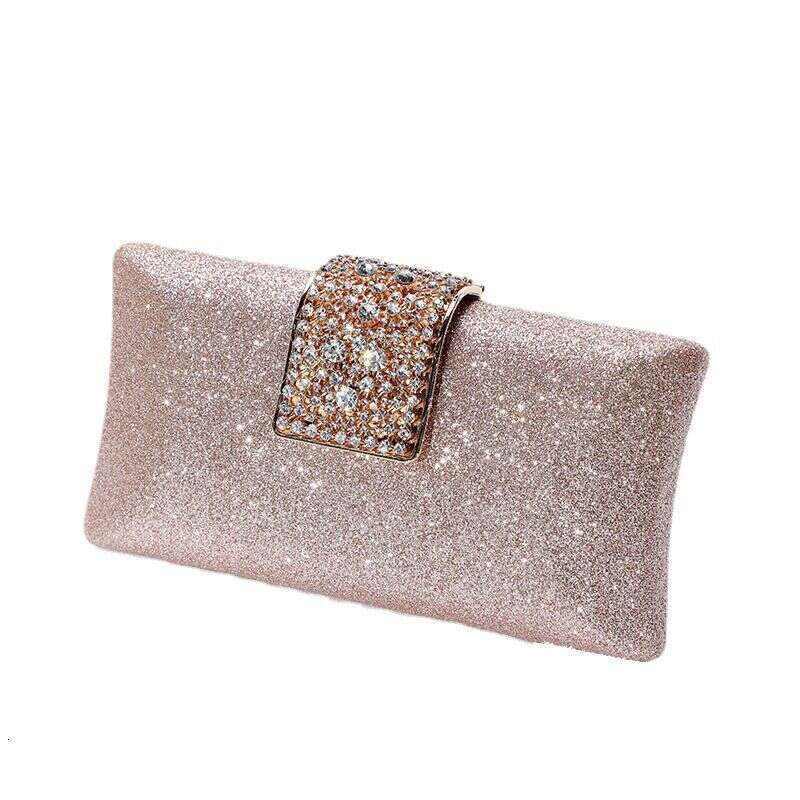 Banquet Temperament Celebrity Clutch Rhinestone Snap Wallet Dress Female Hand Evening Bag
