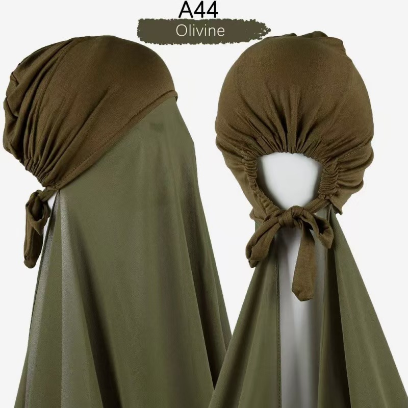 T1414 scarf headscarf chiffon modal adjustable hat headscarf