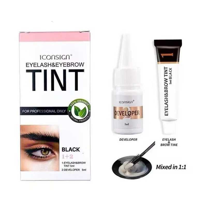 Professional Eyebrow Dye Tint Kit Fast Tint Gel Brown Black Color Tint Cream Easy Dying Semi Permanent Eyebrows Enhancer Tools W250807