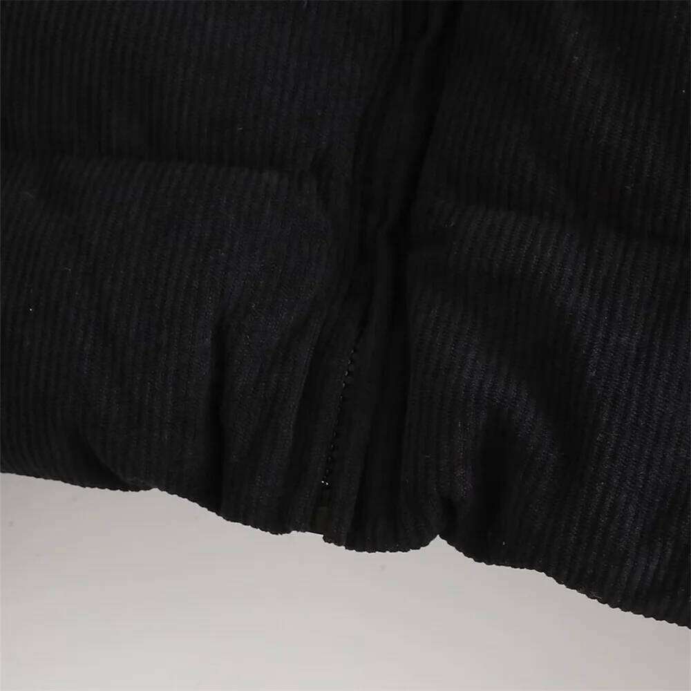 Designer Clothing 2025 UNIZERA Autumn/Winter New Product Fashion Women's Clothing Loose Long Sleeve Corduroy Short Hooded Coat Cotton Jacket