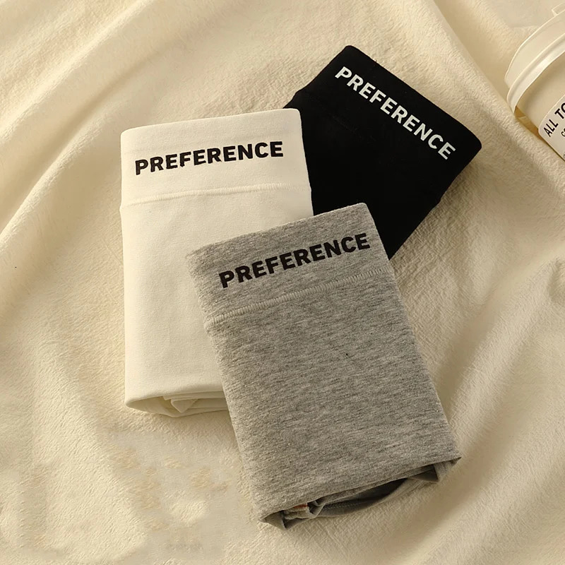 3PCSset Color Panties Cotton Women Comfortable Highwaist Underwear Soft Lingerie Breathable Female Panty Fitness Sports Briefs 250807