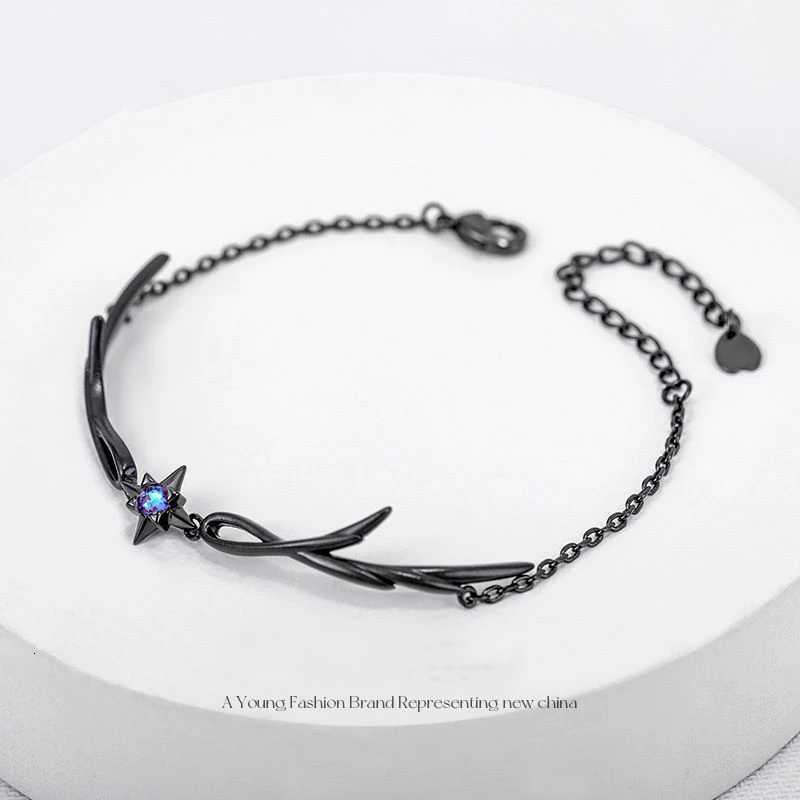 Gothic Punk Dark Style Black Bracelet Personality Ladies Simple Charm Casual Jewelry Gift W250807