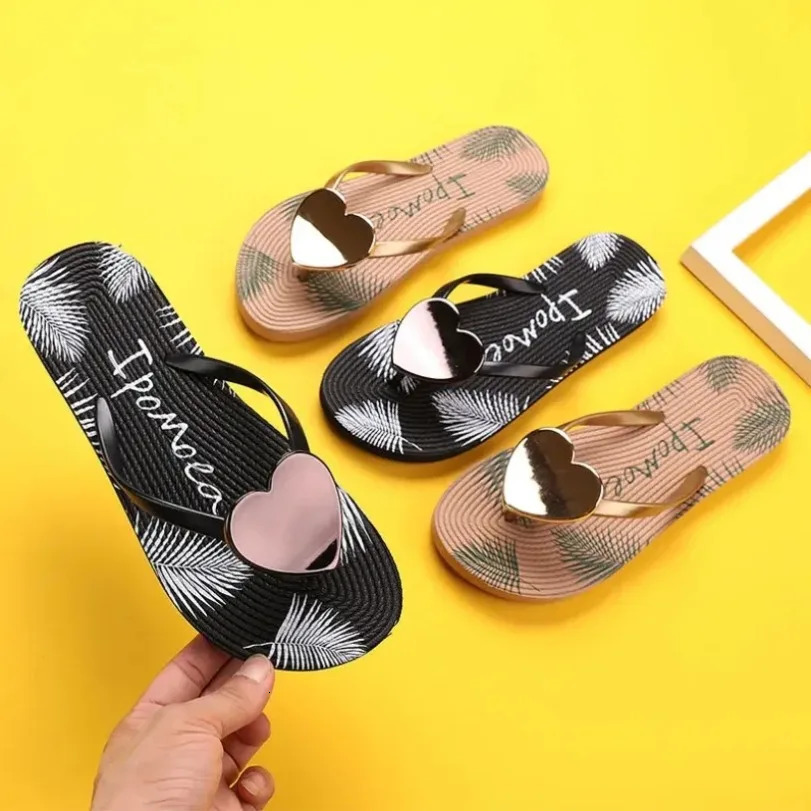 House Slipper Women Heart Love Cloud Sandals Summer Flip Flops Beach Slides Casual Home Shoes Platform Bathroom Flat Female 250805