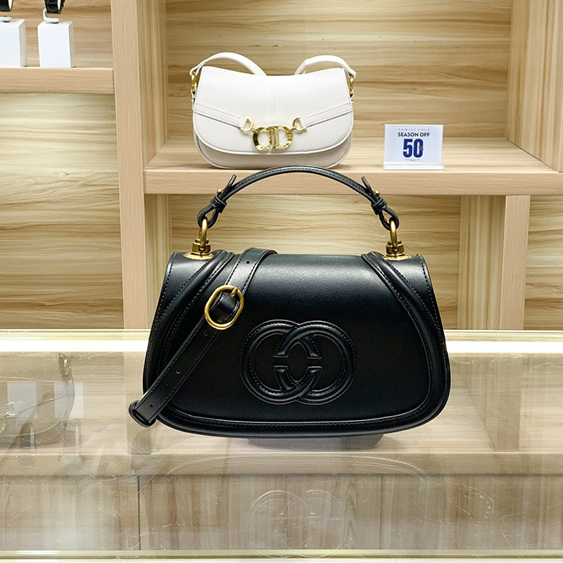 Summer New Fashion Retro Handbag Niche Design High-End Large Capacity One Shoulder Crossbody Saddle Bag
