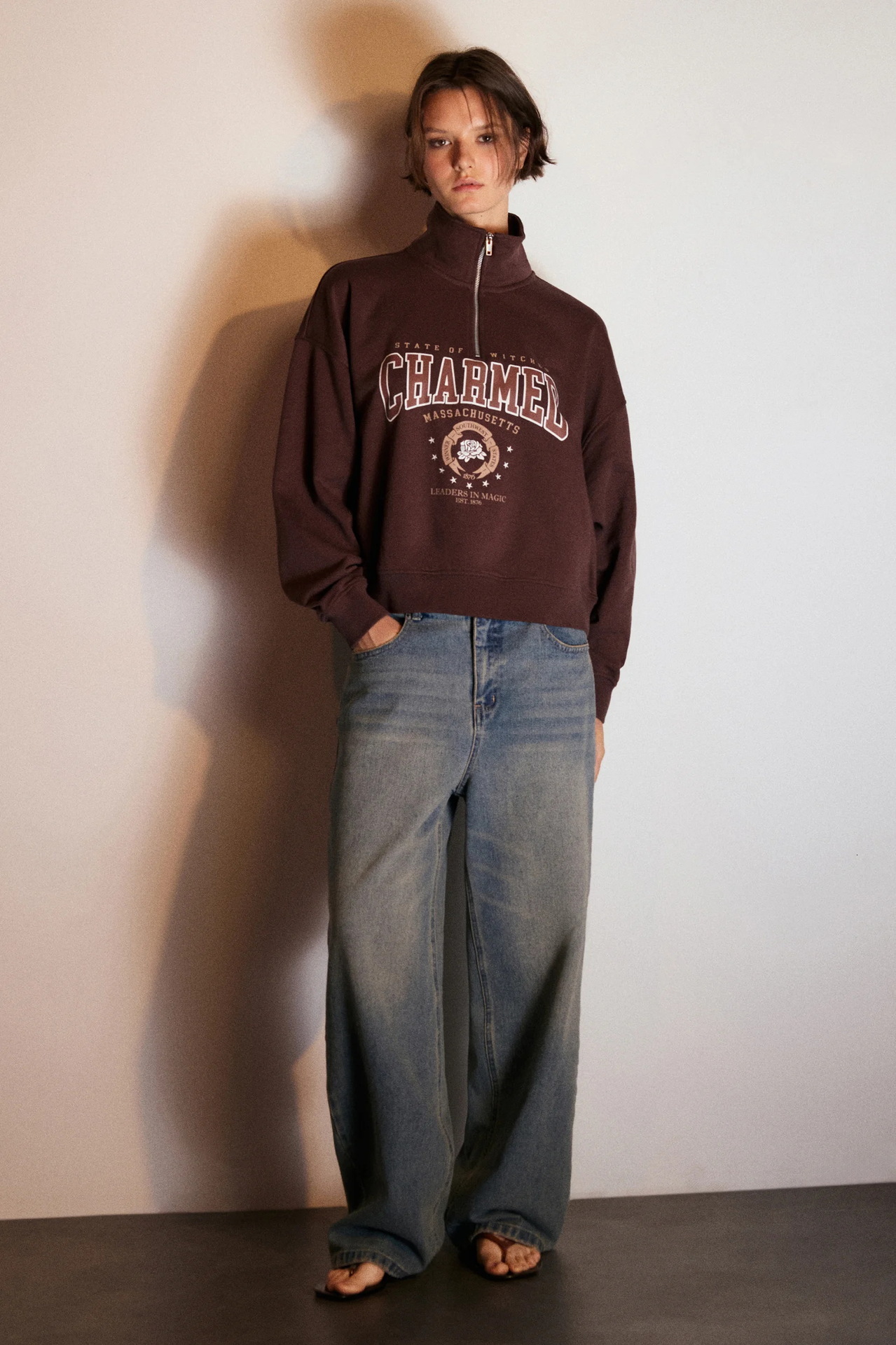 Free Shipping Designer Hoodie 2025 New Women's Stand Up Collar Sportswear Autumn And Winter Loose Half Zipper Long Sleeved Pullover Women's 