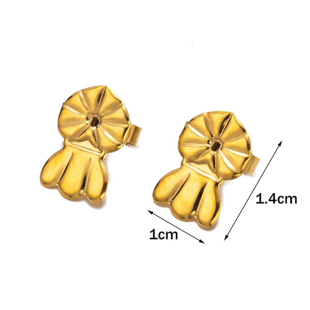 10Pair Gold Stainless Steel Earring Secure Backs Lifters for Droopy Ears Heavy Hypoallergenic Jewelry Making No Fade 250804
