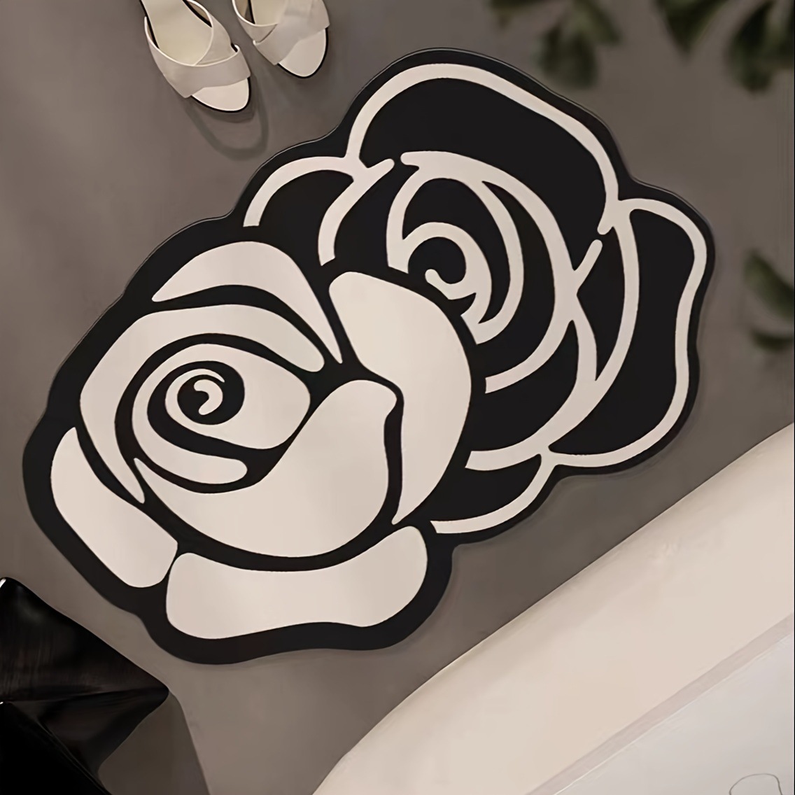 Luxury designer Diatomaceous Earth Non-Slip Shower Mats Quick Drying Absorbent Bath Mats for Bathroom Classic Print Retro yoyer Floor Mat Home Decorat