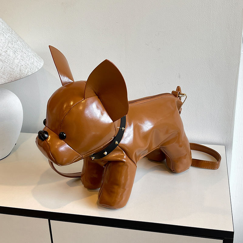 Free shipping designer Cute Plush Crossbody Bag for Women Hot Girl Style Doll Puppy Shoulder Bag Niche Design Unique Street Style Bag