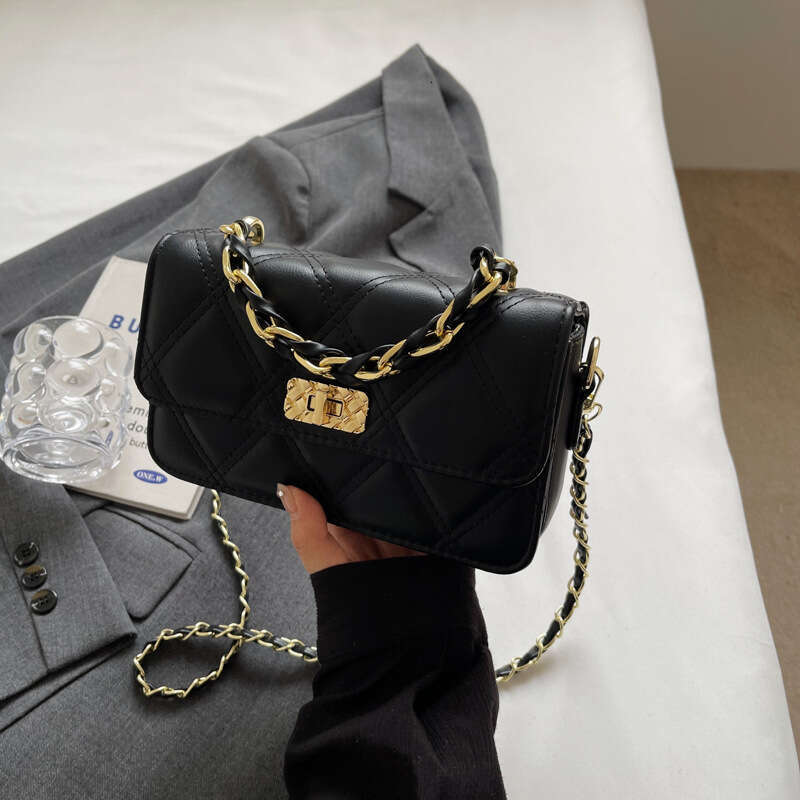 This Year's Trend: Quilted Chain for Women 2025 Summer New Fashion Versatile Crossbody with High-end Feel Small Square Bag
