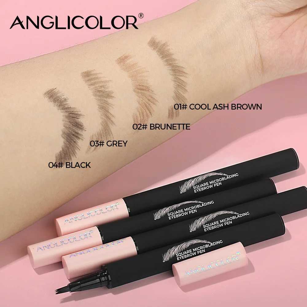 Velvet Wild Eyebrow Pencil Square Angled Brush Multifunction 3D Brow Dye Cream Hairline Anti-smudge Waterproof Eyebrow Tint Pen W250807