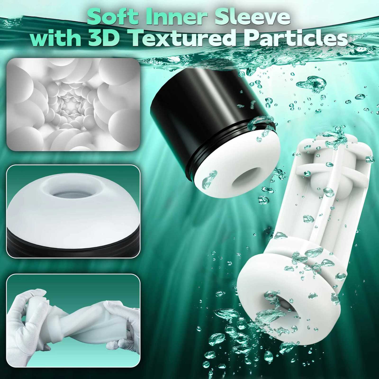 Kushor Automatic Thrusting Sucking Male Masturbator with Handle Double Layer Masturbation Cup Pocket Pussy Adult Toy for Men W250807