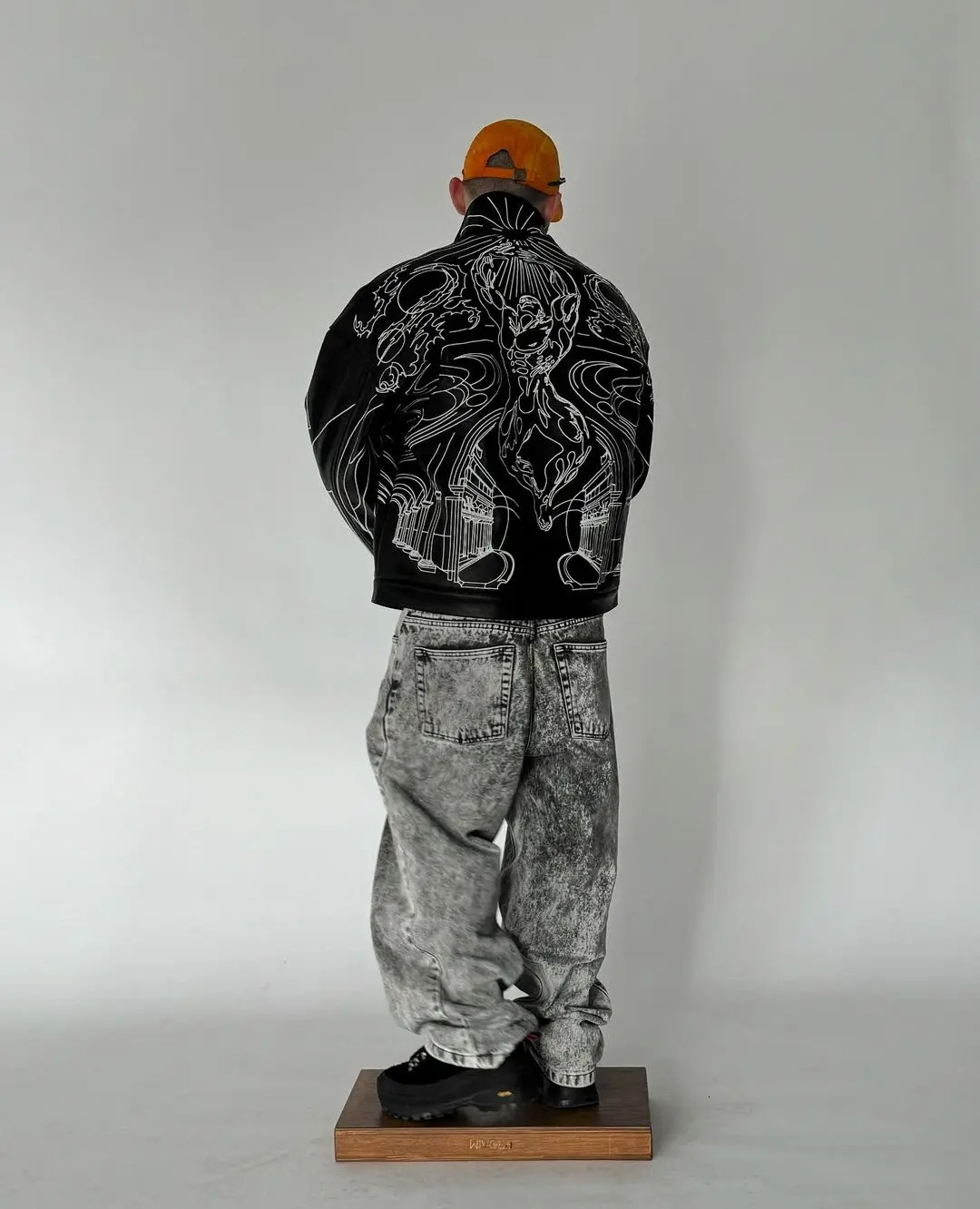Retro Black Leather Jacket Oversized Loose Thickened Y2k Zipper Jacket Hip Hop Goth Rock Men and Women Coats Jackets Streetwear 250804