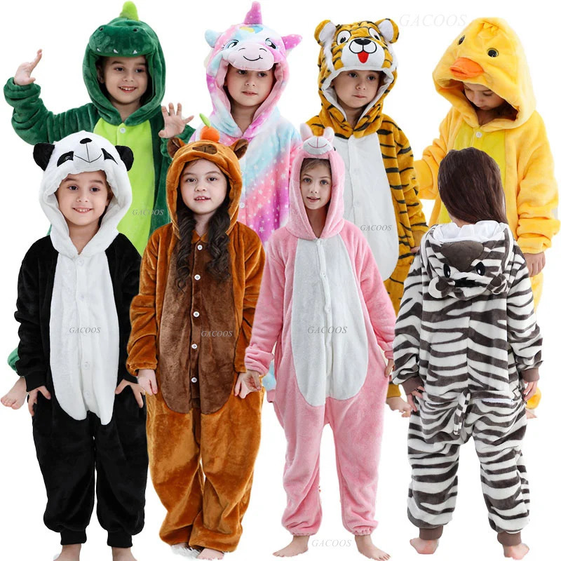 Unicorn Anime Cosplay Costumes Kids Animal Cartoon Jumpsuit for Children Halloween Christmas Girls Boys Pajamas Onesies Overalls 250806