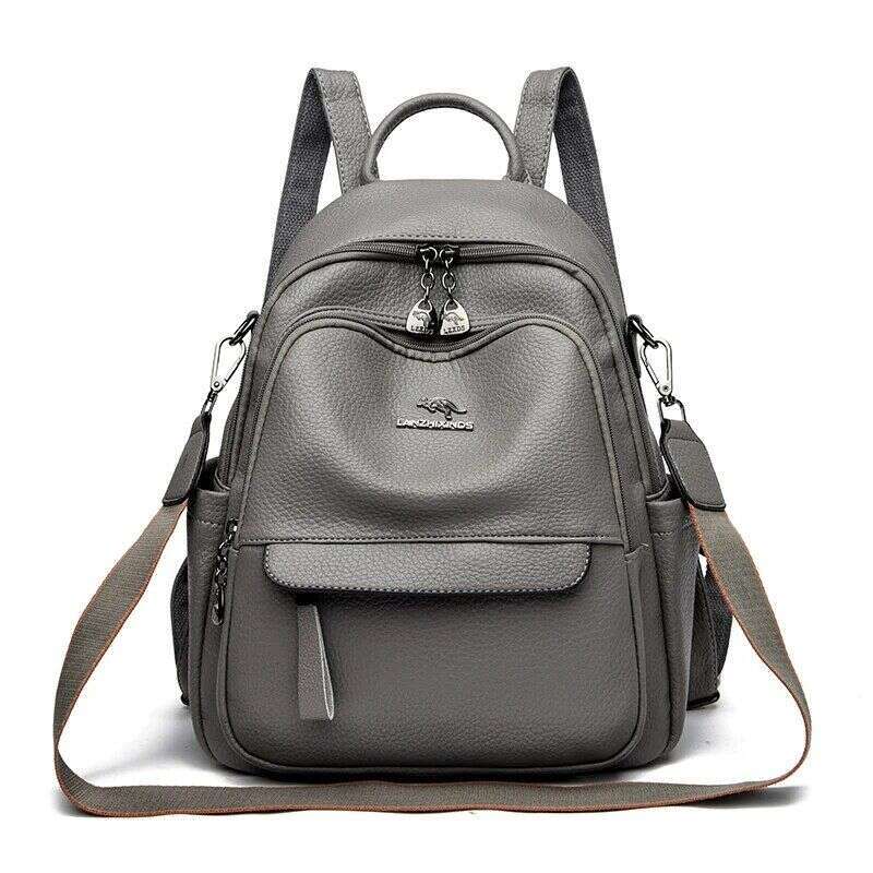 Women 's Backpack Shoulder PU High-Capacity Ladies 2024 Year Women's Bags School Travel Bag Fashion For Girls wallet