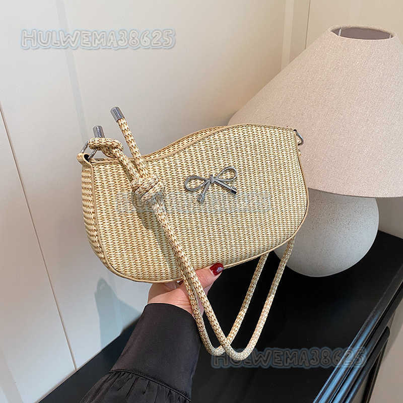 2025 New Niche Design Bowknot Single Shoulder Underarm Bag for Women Cute Niche Design Stylish Crossbody Bag H250806