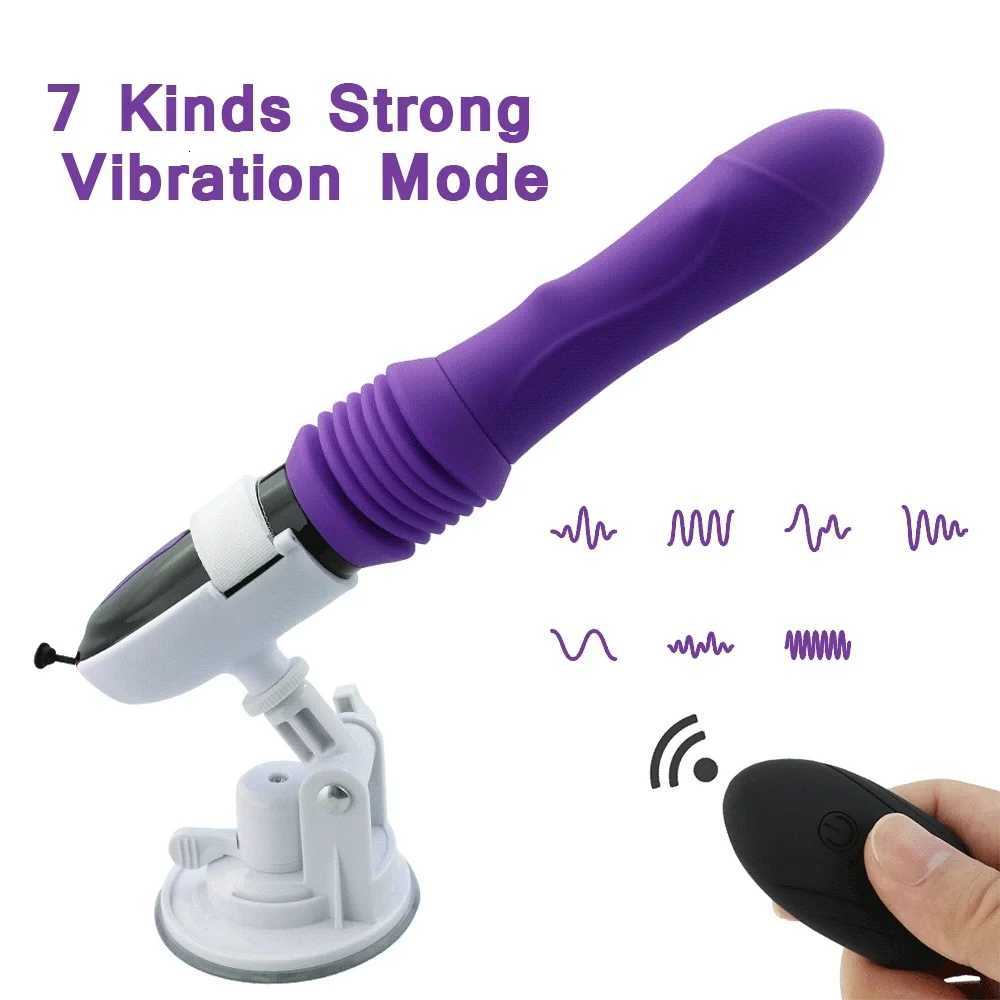 Sex Machine Thrusting Big Dildo Vibrator Vaginal G Spot Automatic Up Down Massager Retractable W250807