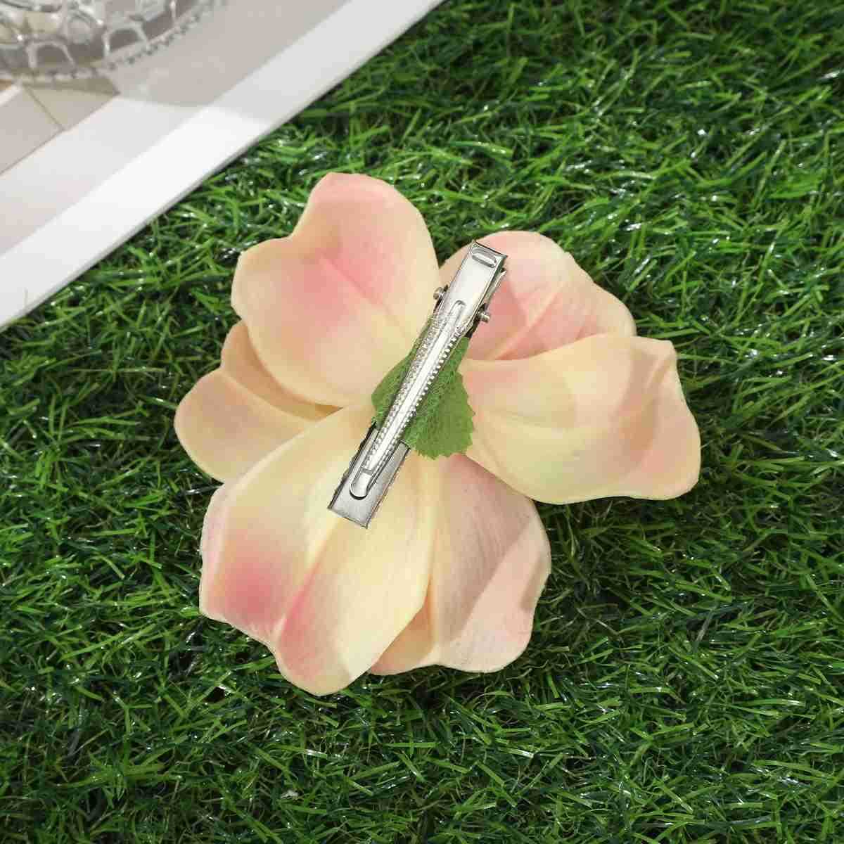 Bohemia Small Hair Clip Fashion Women Beach Vacation Tulip Flower Hair Clips Flower Duckbill Barrettes Hairpin Summer Girls U250807