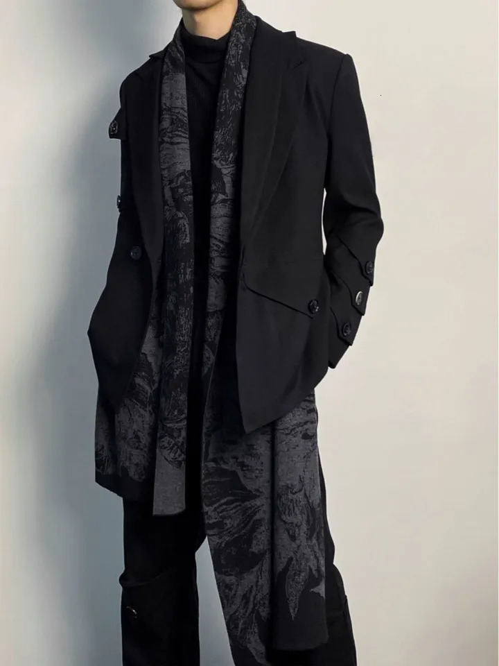 Y2k Gothic Graphic Womens Scarf Shawls Winter Warm Cashmere Scarves Men High Street Fashion Vintage Muffler Unisex 250806