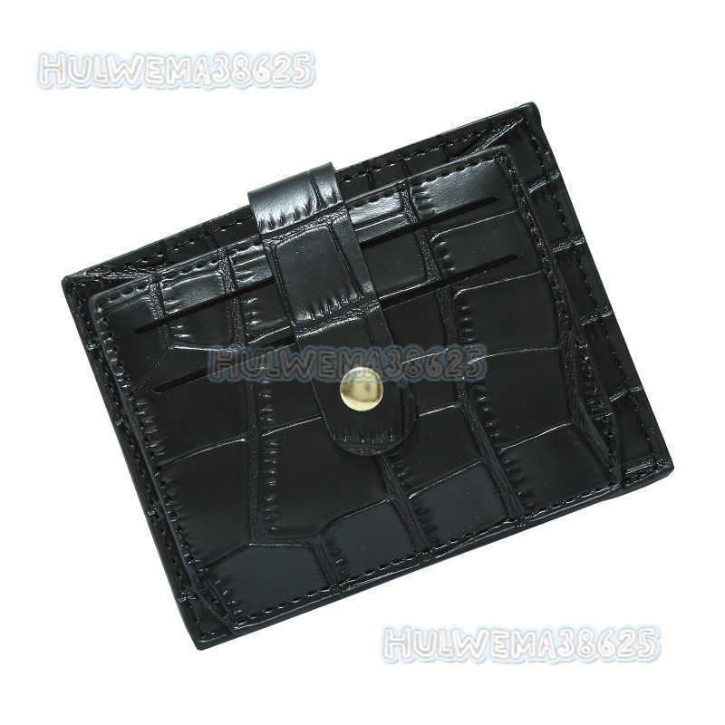 New Niche Design Card Bag Zero Wallet Multi Slot Wallet Women Candy Color Crocodile Pattern Small H250806