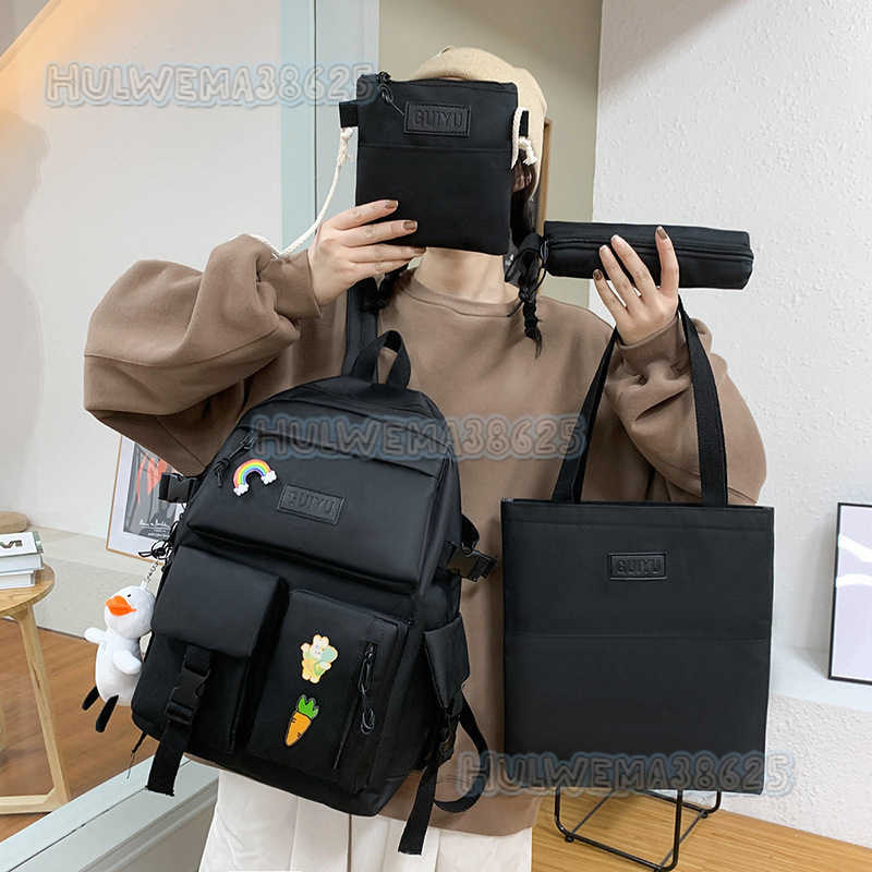 School Bag Female Junior School Student Casual Cute Elementary School Girl Backpack School Student Large Capacity Campus Soft Girl Backpack H250806