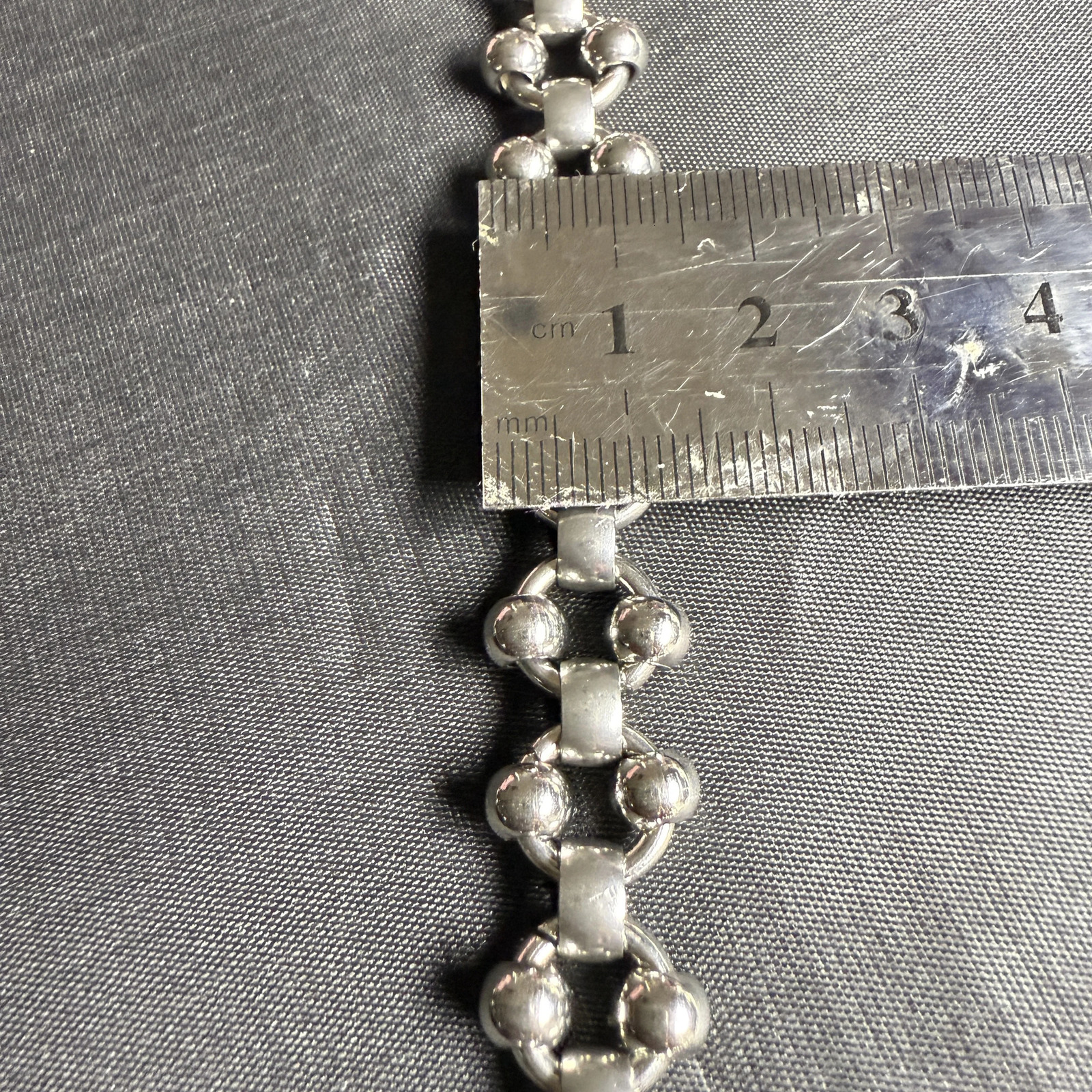 Handmade chain punk style pants chain paired with large white copper U-shaped hook fashionable and unique waist accessory 250805