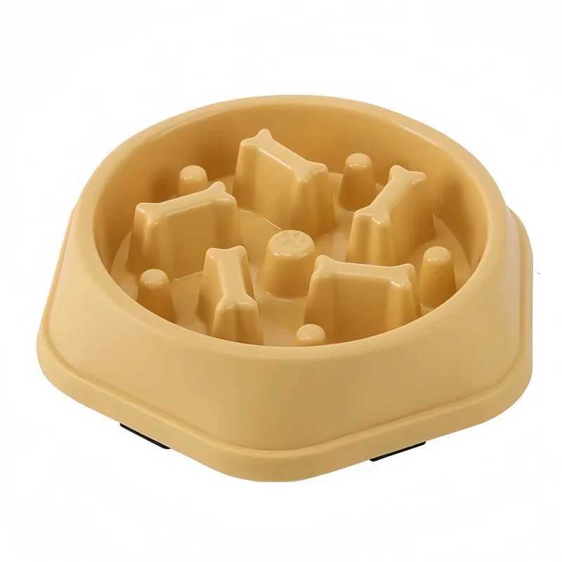 Pet Cat Dog Slow Food Bowl Fat Help Healthy Round Anti-choking Thickened And Non-slip Multiple Colors Shapes Y250806